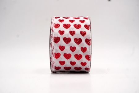 Cinta de alambre de corazón de San Valentín blanca brillante_KW0038GC-1-1