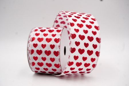 Cinta de alambre de corazón de San Valentín blanca brillante_KW0038GC-1-1