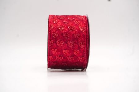 Cinta de alambre de corazón de San Valentín roja brillante_KW0039GC-7-7