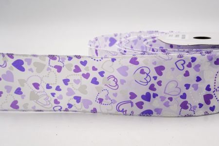 Cinta de Alambre con Patrón de Corazón con Puntos y Sólido_CW0046GC-1-1