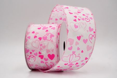 Cinta de Alambre con Patrón de Corazón con Puntos y Sólido_CW0046GC-5-5