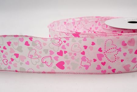 Cinta de Alambre con Patrón de Corazón con Puntos y Sólido_CW0046GC-5-5