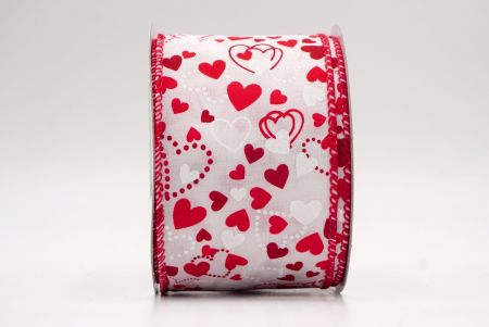 Cinta de Alambre con Patrón de Corazón con Puntos y Sólido_CW0046GC-7-7