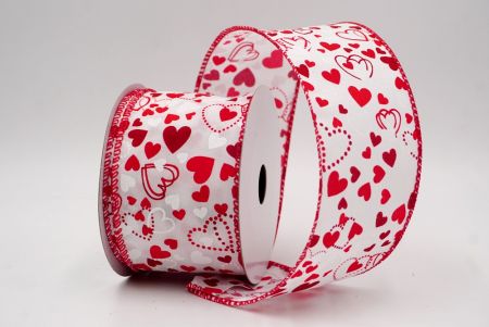 Cinta de Alambre con Patrón de Corazón con Puntos y Sólido_CW0046GC-7-7