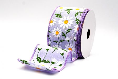 Cinta de Alambre de Campo de Margarita Silvestre Púrpura de Primavera_KW0052GC-11-11