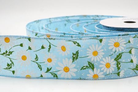 Cinta de Alambre de Campo de Margarita Silvestre Azul Claro de Primavera_KW0052GC-12-216