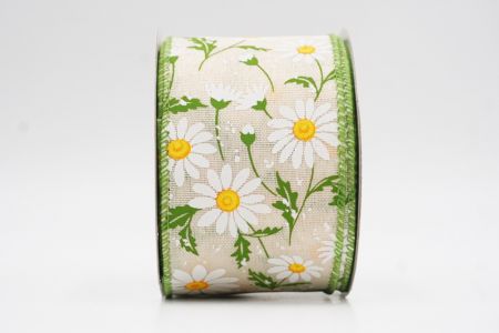 Cinta de Alambre de Campo de Margarita Silvestre Marrón Claro de Primavera_KW0052GC-13-42