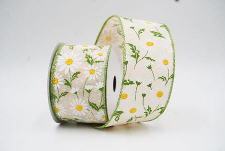 Cinta de Alambre de Campo de Margarita Silvestre Marrón Claro de Primavera_KW0052GC-13-42