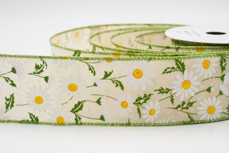 Cinta de Alambre de Campo de Margarita Silvestre Marrón Claro de Primavera_KW0052GC-13-42