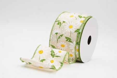 Cinta de Alambre de Campo de Margarita Silvestre Marrón Claro de Primavera_KW0052GC-13-42