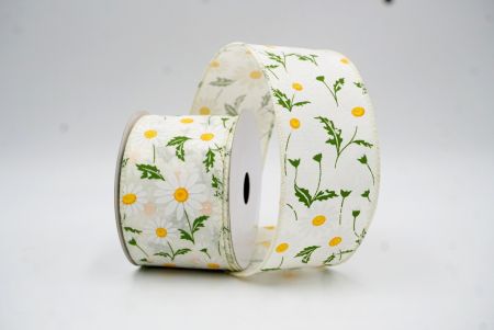 Cinta de alambre de primavera de campo de margaritas silvestres crema_KW0052GC-2-2