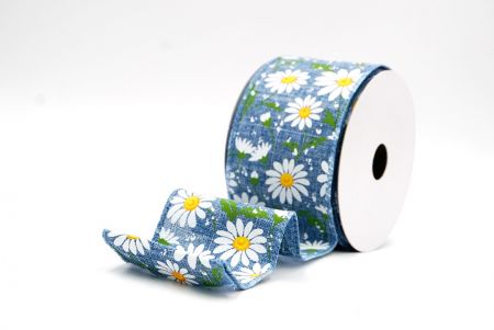 Cinta de alambre de primavera de campo de margaritas silvestres de mezclilla_KW0052GC-4-226