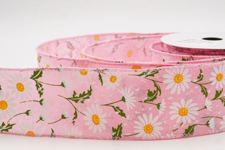 Cinta de alambre de primavera de campo de margaritas silvestres rosas_KW0052GC-5-5