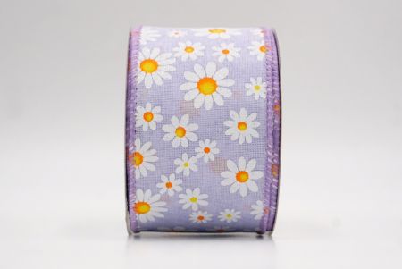 Μωβ_Καλοκαιρινή Μαργαρίτα Λουλουδάτη Κορδέλα_KW0060GC-11-11