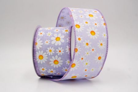 Μωβ_Καλοκαιρινή Μαργαρίτα Λουλουδάτη Κορδέλα_KW0060GC-11-11