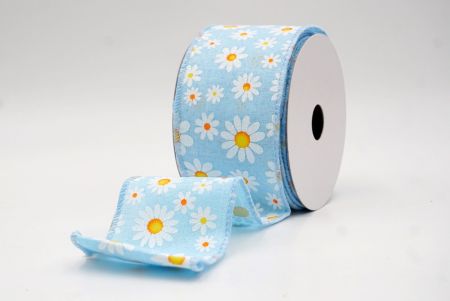 Γαλάζιο_Καλοκαιρινή Μαργαρίτα Λουλουδάτη Κορδέλα_KW0060GC-12-216