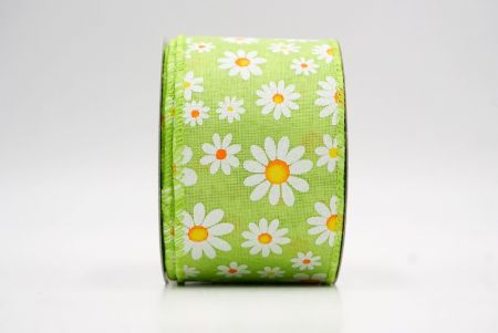 Ανοιχτό Πράσινο_Καλοκαιρινή Μαργαρίτα Λουλουδάτη Κορδέλα_KW0060GC-15-190