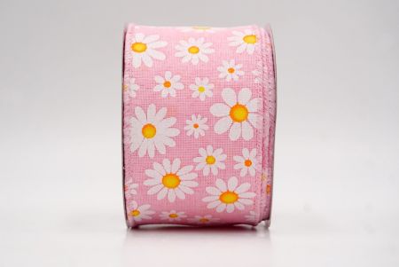 Ροζ_Καλοκαιρινή Μαργαρίτα Λουλουδάτη Κορδέλα_KW0060GC-5-5