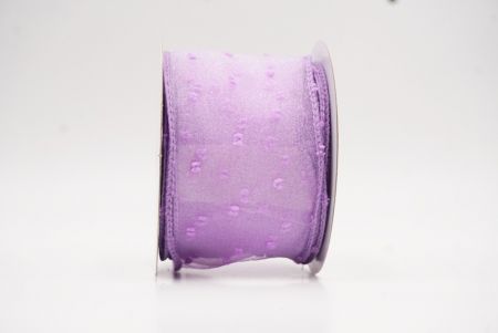 Cinta de Alambre con Puntos Suizos Pastel Morada de Primavera_KW0063GC-11-11