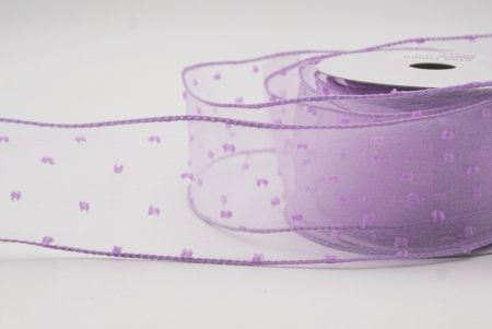 Cinta de Alambre con Puntos Suizos Pastel Morada de Primavera_KW0063GC-11-11
