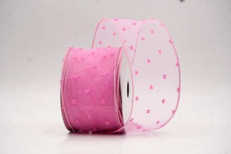 Cinta de Alambre con Puntos Suizos Pastel Rosa de Primavera_KW0063GC-5-5