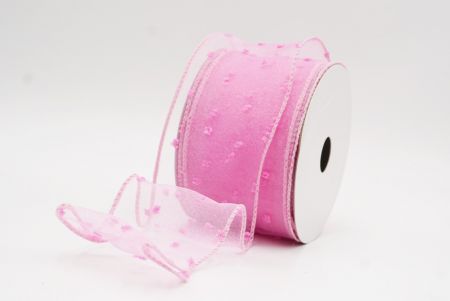 Cinta de Alambre con Puntos Suizos Pastel Rosa de Primavera_KW0063GC-5-5