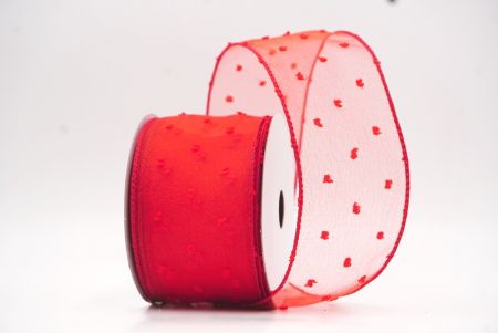 Cinta de Alambre con Puntos Suizos Pastel Roja de Primavera_KW0063GC-7-7