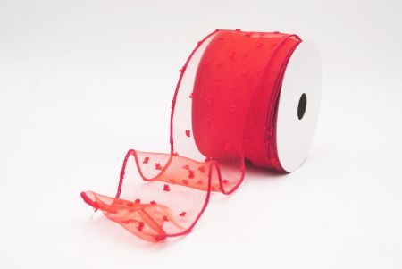Cinta de Alambre con Puntos Suizos Pastel Roja de Primavera_KW0063GC-7-7