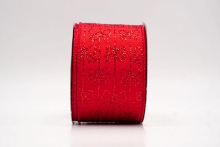 Κόκκινη_Γκλίτερ Λωρίδα Σατέν Κορδέλα_KW0083GC-7-7
