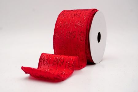 Κόκκινη_Γκλίτερ Λωρίδα Σατέν Κορδέλα_KW0083GC-7-7