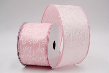 Ροζ_Γκλίτερ Λωρίδα Σατέν Κορδέλα_KW0085GC-5-5