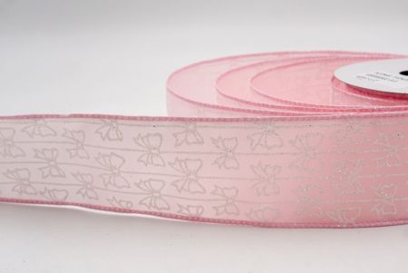 Ροζ_Γκλίτερ Λωρίδα Σατέν Κορδέλα_KW0085GC-5-5