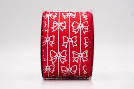 Κόκκινη_Γκλίτερ Λωρίδα Σατέν Κορδέλα_KW0085GC-7-7