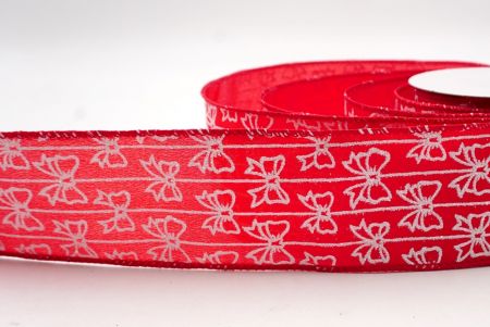 Κόκκινη_Γκλίτερ Λωρίδα Σατέν Κορδέλα_KW0085GC-7-7