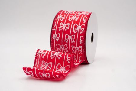 Κόκκινη_Γκλίτερ Λωρίδα Σατέν Κορδέλα_KW0085GC-7-7