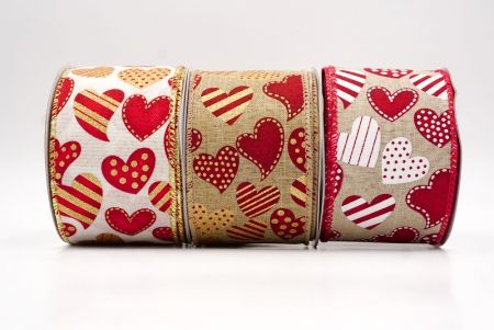 Ριγέ και Πουά Καρδιά με Σχοινί