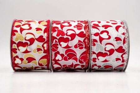 Γυαλιστερή Καρδιά Στροφή Σατέν Κορδέλα