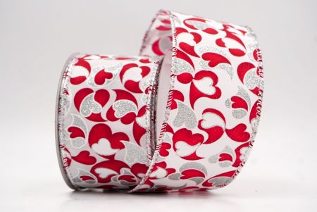 Λευκή_Γκλίτερ Καρδιά Στροφή με Σχοινί_KW0090G-1