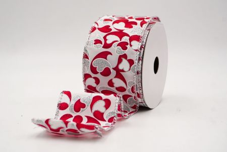 Λευκή_Γκλίτερ Καρδιά Στροφή με Σχοινί_KW0090G-1