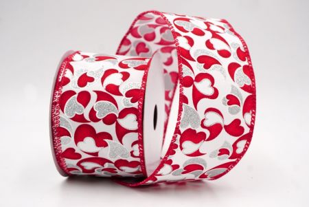 Λευκή Ασημένια_Γκλίτερ Καρδιά Στροφή με Σχοινί_KW0091GC-1-7