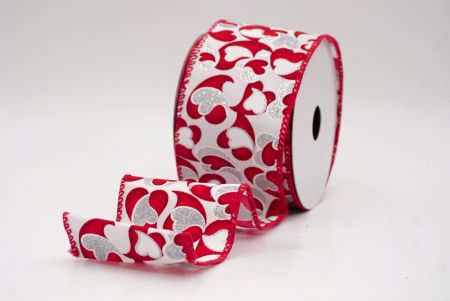 Λευκή Ασημένια_Γκλίτερ Καρδιά Στροφή με Σχοινί_KW0091GC-1-7