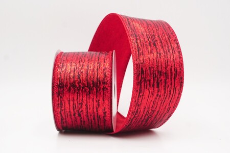 Nastro Metallico Rustico in Legno Rosso con Filo_KW0243GC-7-7