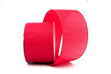 Rotes Klassisches Metallic-Drahtband in einfarbig_KW0305GC-7-7
