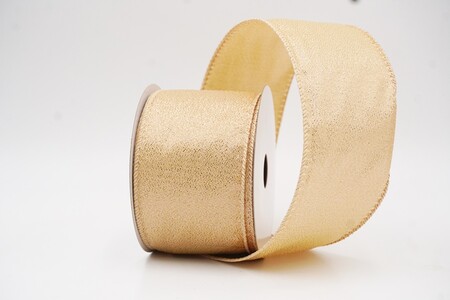 Goldgelber Schimmer Glitzer Solide Drahtband_KW0309GC-5-166