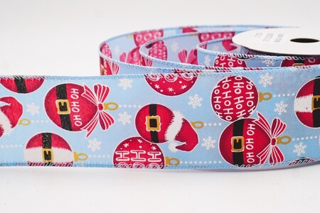 Hellblau Ho Ho Ho Weihnachtsmannanzug Feiertagsband_KW0327GC-12-216_2