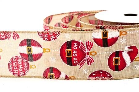 Lt. Brown Ho Ho Ho Weihnachtsmannanzug Feiertagsband_KW0328GC-33-183_2