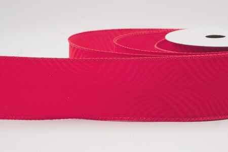 Rotes geprägtes Wirbelblatt-Feder-Drahtband_KW0346GC-7-7