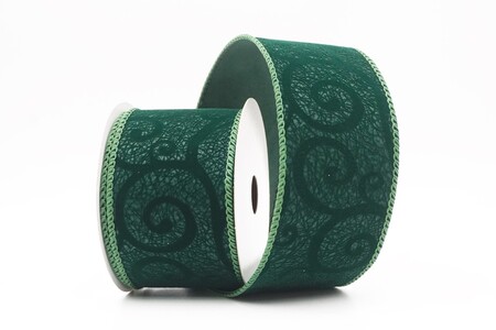 Blaues, samtiges Wirbeltextur Drahtband_KW0348GC-4-4