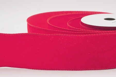 Rotes, samtiges Wirbeltextur Drahtband_KW0348GC-7-7