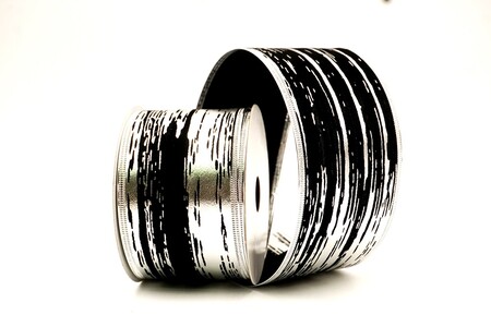 Silbernes metallisches Streifenband Drahtband_KW0349S-53